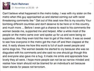 Train passengers stand up against racial abuse of Muslim woman  901d9141-4c7a-4393-98be-f8d7691d6016-bestSizeAvailable
