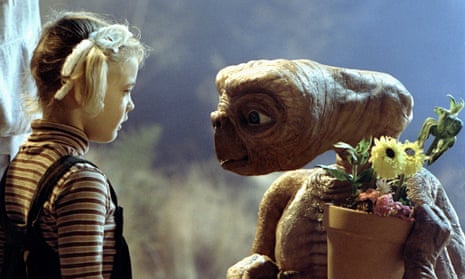 Drew Barrymore as Gertie with E.T. in the 1982 film for which Melissa Mathison wrote the script, finding it ‘terribly moving’. Photograph: Sortsphoto/Allstar