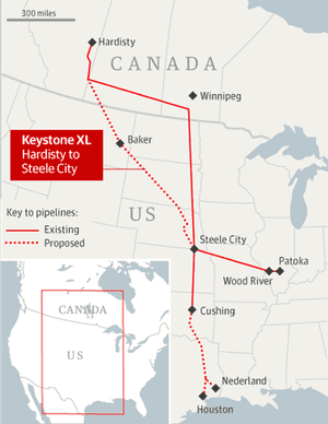 Keystone XL map