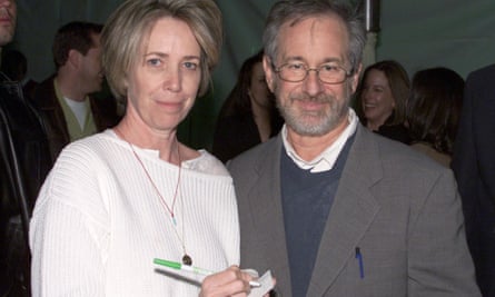 Melissa Mathison and Steven Spielberg at the event marking the 20th anniversary of the premiere of E.T. The Extra-Terrestrial in Los Angeles in 2002