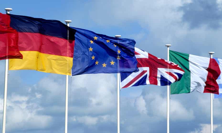 EU flags
