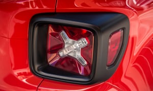 Square peg: the unusual rear lights