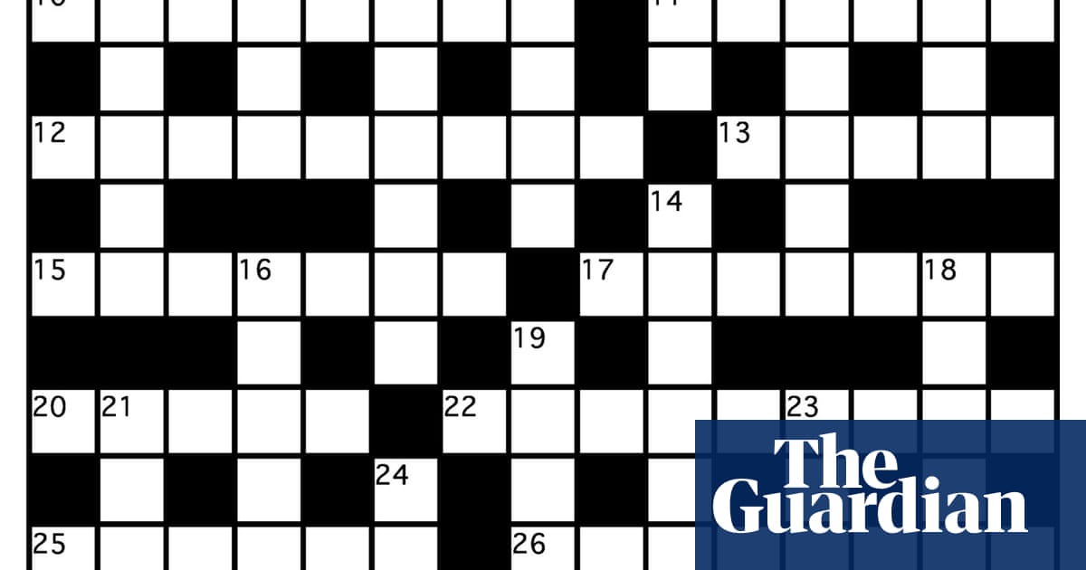 Genius crossword No 110 Crosswords The Guardian