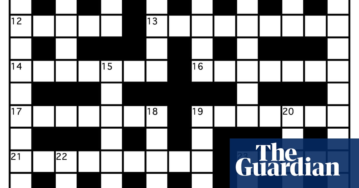 Genius crossword No 112 Crosswords The Guardian
