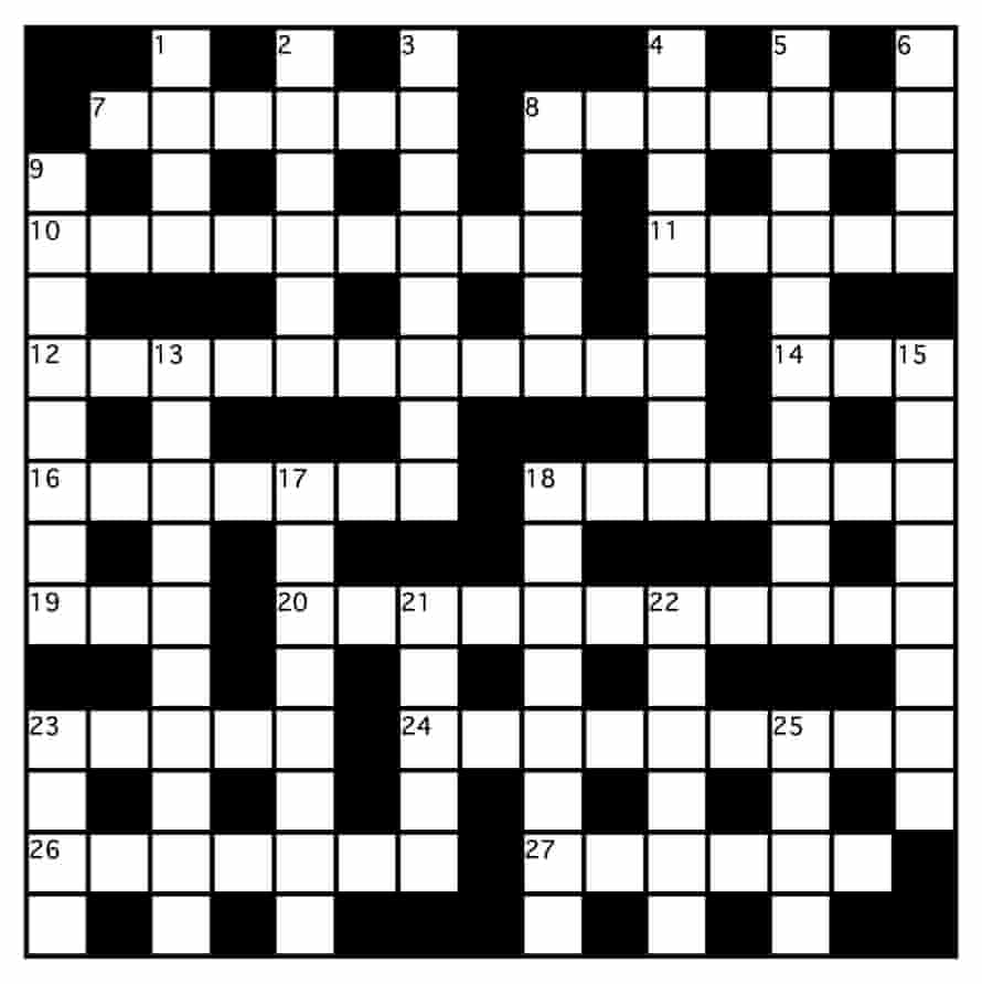 Genius crossword No 18 Crosswords The Guardian