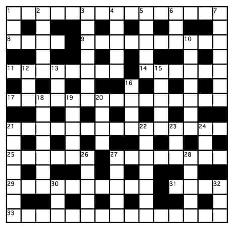 Genius crossword No 58 Crosswords The Guardian