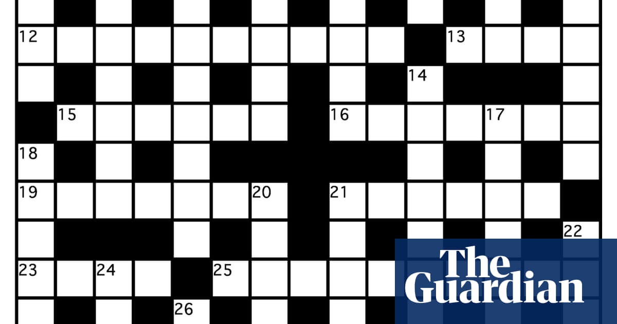 Genius crossword No 82 Crosswords The Guardian
