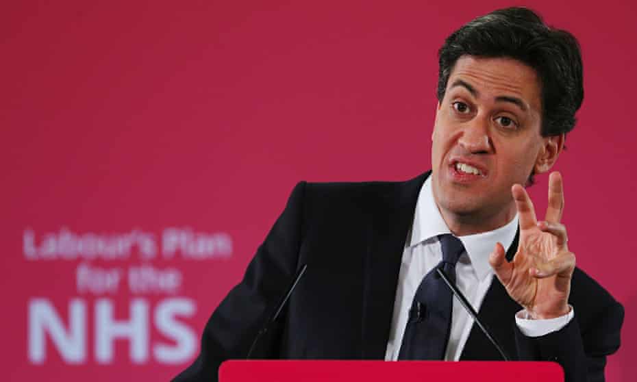 Ed Miliband speaks on the NHS in Manchester