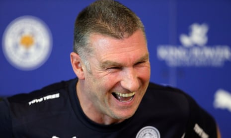 Leicester manager Nigel Pearson talks to the media on Monday afternoon.