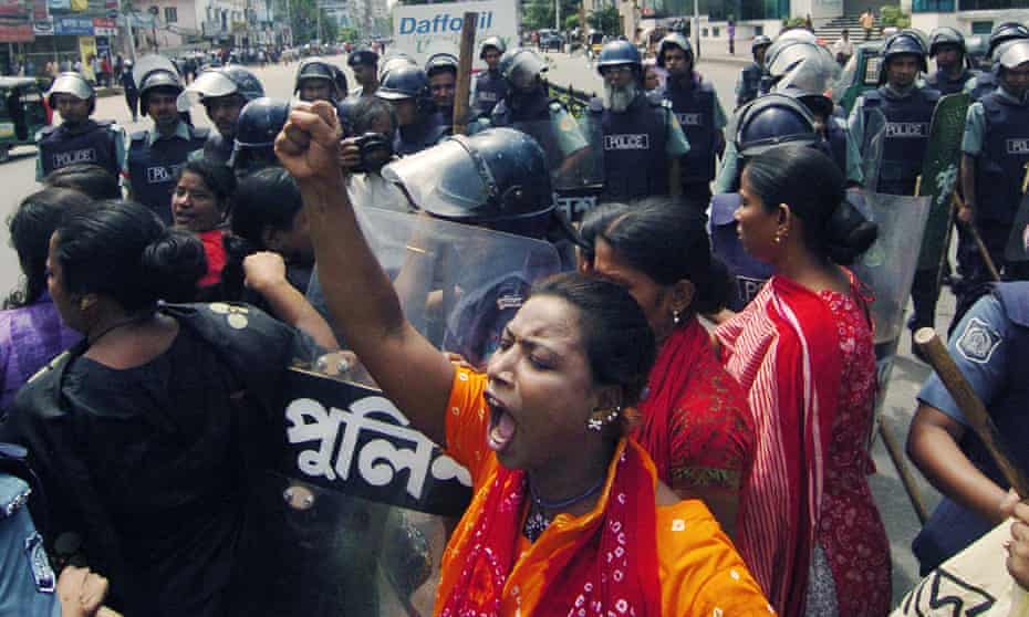 Protests against the mine in Phulbari in 2006.