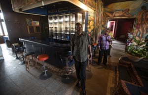 Gustave Nbangu, coordinator of the once five-star Motel Nzekele.