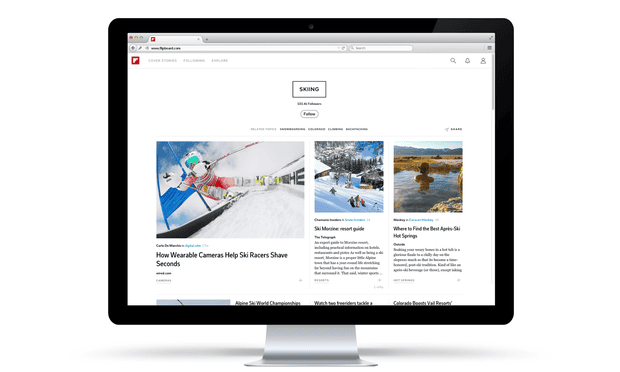 Flipboard's new website will sit alongside its existing apps.