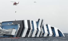 cruise ship sunk off italy