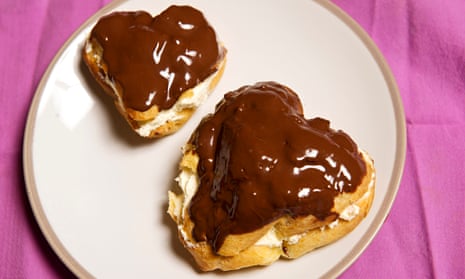 Jack Monroe's choux pastry hearts.