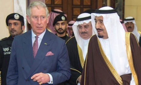 Prince Charles and King Salman in Riyadh