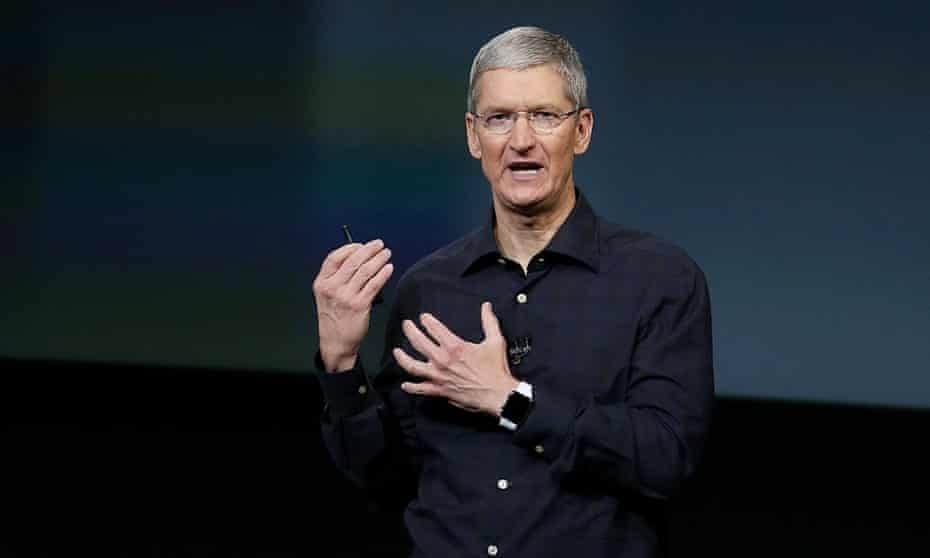 Tim Cook stands up for... standing up, ahead of Apple Watch launch.