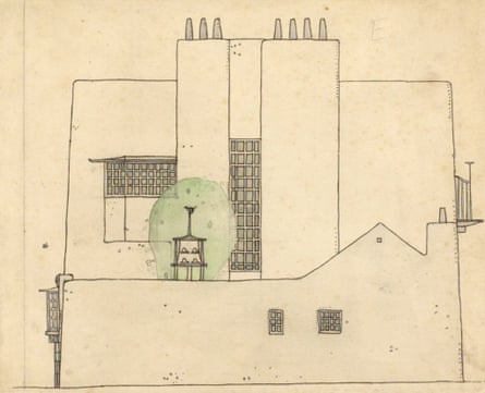 Artists house in the country by Charles Rennie Mackintosh.