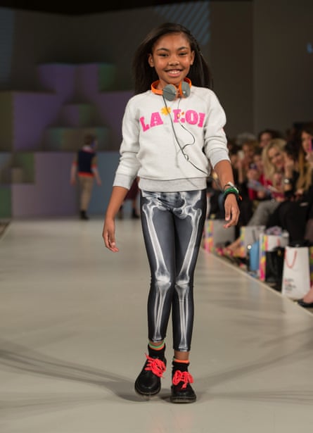 Legging it: a model wearing La Loi at Global Kids Fashion Week.