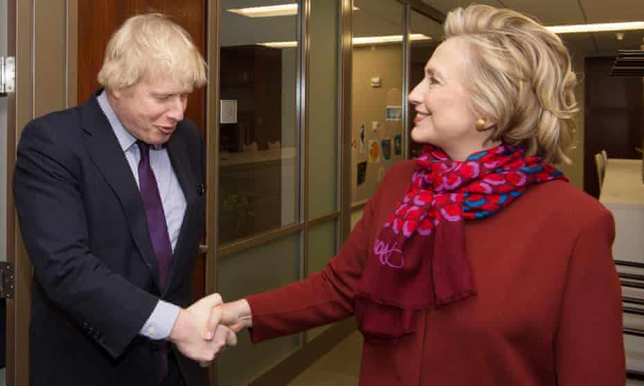 Boris Johnson Hillary Clinton