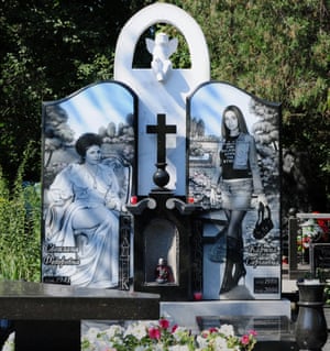 Russian Mafia Gravestone in Ekaterinburg Cemeteries