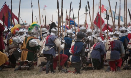 A re-enactment of the Battle of Bosworth.