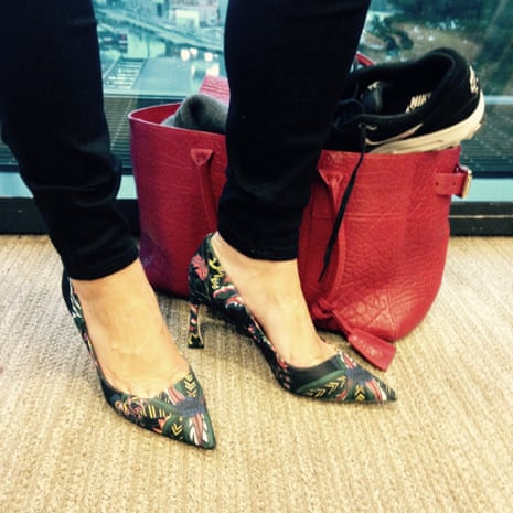 Jess Cartner-Morley with her bargain Dior heels.