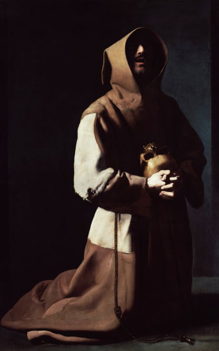 Saint Francis in Meditation (1635-39) by Francisco de Zurbarán.