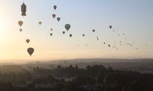 Hot air balloons over Bristol