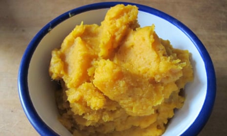 Orange-fleshed sweet potato mash