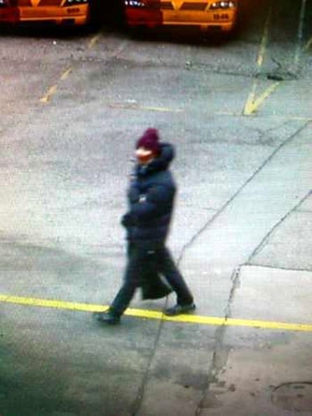 This handout photo released by Danish police and taken from a surveillance video CCTV shows a man suspected to be involved in a shooting attack in Copenhagen.
