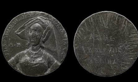 The lead Moost Happi medal, believed to be a commemorative coin and the only undisputed image of Anne Boleyn