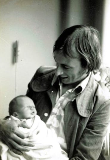Haig as a baby in his dad Richard's arms, 1975.