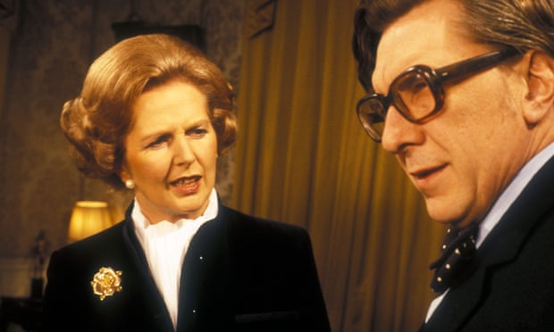 ‘At the centre of the conflict with the BBC was the formidable Mrs Thatcher’ … the prime ­minister with the ­presenter Robin Day.
