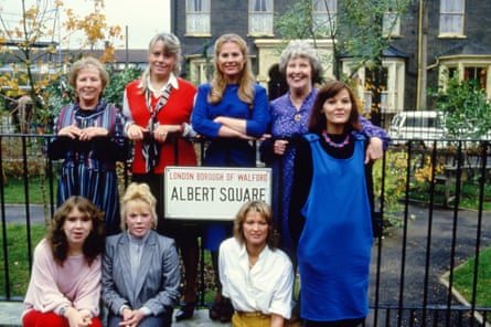 The cast of Eastenders, 1985.