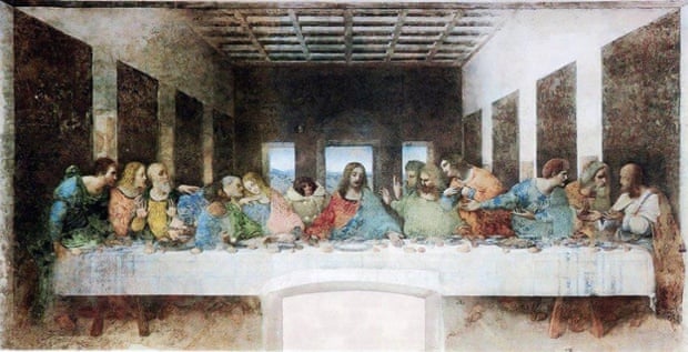 The Ikea monkey in Leonardo da Vinci's Last Supper.