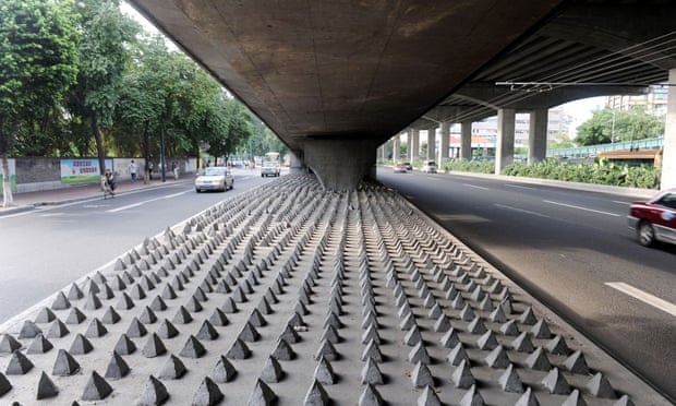 Homless Spike Texture Anti-homeless spikes: ‘Sleeping rough opened my eyes to the city’s ...
