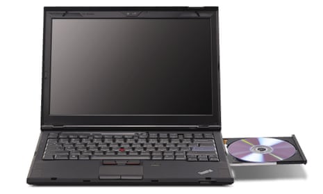 A Lenovo ThinkPad X300 laptop computer.