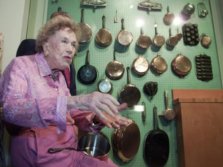 US cooking icon Julia Child donated her peg board wall of cookware to Copia, the museum for food, wine, and art, in Napa, Caliifornia.
