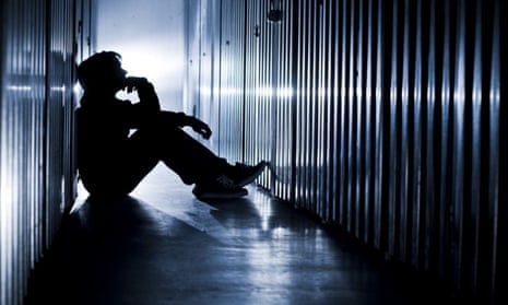 Depression mental health problems young man suicidegstock