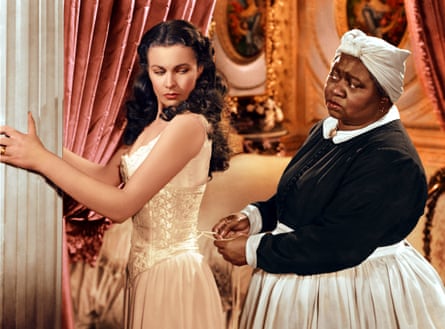 Hattie McDaniel first black Oscar winner, best supporting actress in 1940 for Gone with the Wind, with co-star Vivien Leigh.