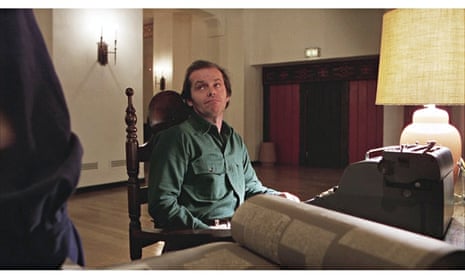 The horror of the blank page … Jack Nicholson at his typewriter in The Shining