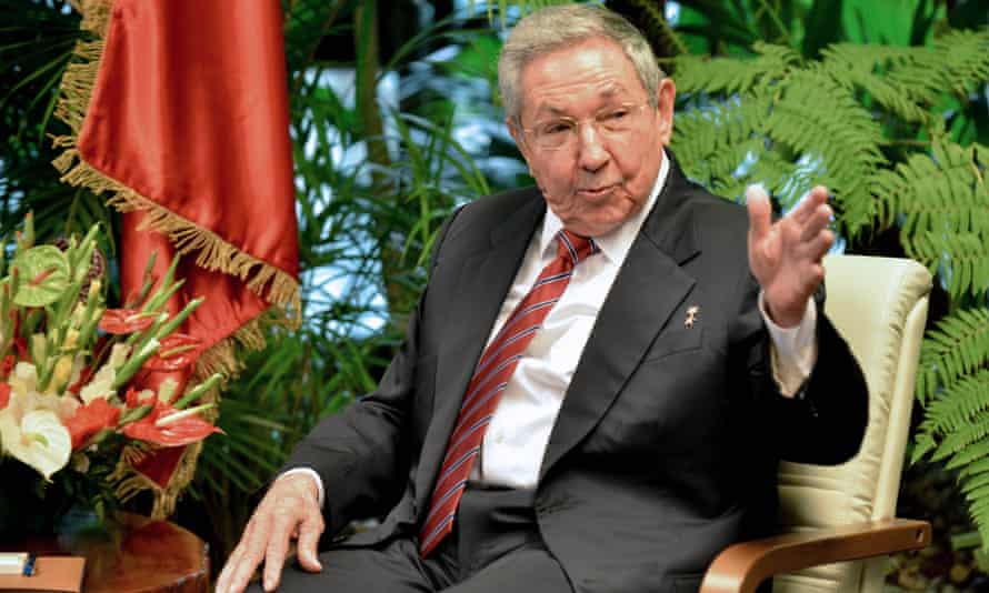 Raúl Castro at a meeting this month.