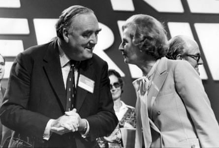 Willlie Whitelaw and Margaret Thatcher at the Conservative Party conference