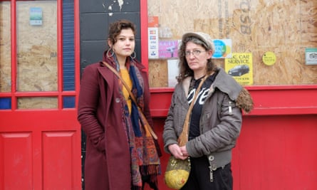Charlotte Gerada, left, and Jane Clendon are campaigning to save the Joiners Arms in Hackney, east London as a bar and community space.