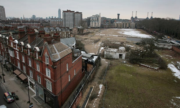 The vacant site on which stood Chelsea Barracks