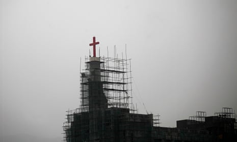 A church under construction in Wenzhou, where about an eighth of 8 million residents are Christian
