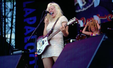 Babes in Toyland, with lead singer Kat Bjelland, at Lollapalooza, California, 1993.