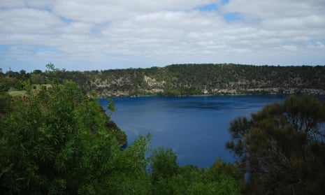 Blue Lake from Stephen Henty Lookout.