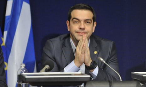 Greek prime minister Alexis Tsipras at the EU summit in Brussels.