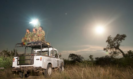 The first all-female anti-poaching unit in Africa, on patrol in Balule nature reserve.